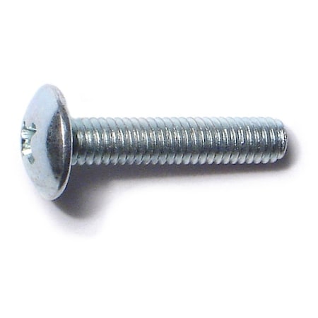 Midwest Fastener M4-0.70 x 20 mm Phillips Truss Machine Screw, Zinc Plated Steel, 50 PK 51597
